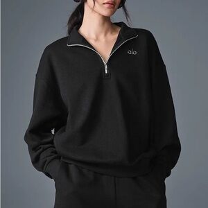 ALO Yoga Black Quarter-Zip